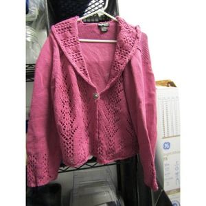 🤯 Style & Co Size 3XL Pink 1 Button Long Sleeve Cardigan